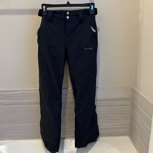 SPYDER GIRLS OLYMPIA SKI PANTS/SNOW PANTS - BLACK, size 12